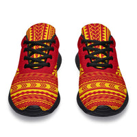 Papua New Guinea Sporty Sneakers - Polynesian Chief Flag Version - Polynesian Pride