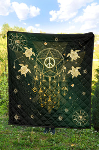 Hawaii Dream Catcher Peace Style Galaxy - Premium Quilt AH - Polynesian Pride