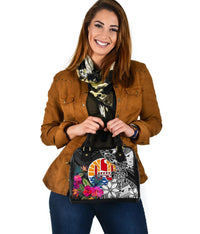 Tahiti Shoulder Handbag - Turtle Plumeria Banana Leaf - Polynesian Pride