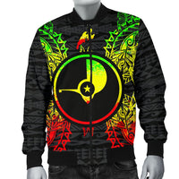 Yap Polynesian Men's Bomber Jacket Map Reggae - Polynesian Pride