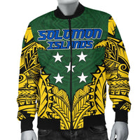 Solomon Islands Premium Men's Bomber Jacket - Polynesian Pride