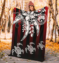 Federated States of Micronesia Premium Blanket - Vertical Stripes Style - Polynesian Pride