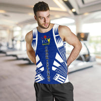 Cook Islands Men Tank Top - Polynesian Tattoo Flag - Polynesian Pride