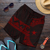 Federated States Of Micronesia Polynesian All Over Print Men's Short - Red Version - Polynesian Pride