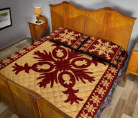 Hawaiian Quilt Pattern Pineaple Nice Quilt Bed Set - Polynesian Pride
