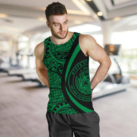 Hawaii Green Polynesian Men's Tank Top - Circle Style - Polynesian Pride
