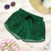 Polynesian Symmetry Green Women's Short - Polynesian Pride