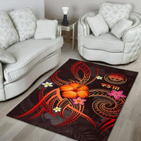 Federated States of Micronesia Polynesian Area Rug - Legend of FSM (Red) - Polynesian Pride