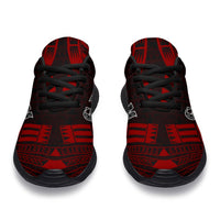 Guam Sport Sneakers - Polynesian Tattoo Red - Polynesian Pride