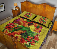 Kanaka Maoli (Hawaiian) Quilt Bed Set - Polynesian Hula Girl Tropical Flower - Polynesian Pride