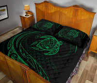 Hawaii Turtle Quilt Bed Set - Green - Frida Style - Polynesian Pride