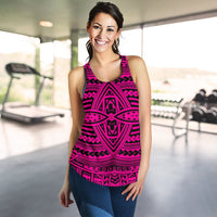 Polynesian Seamless Pink Women's Racerback Tank Top - Polynesian Pride