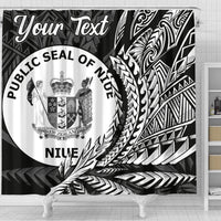 Niue Shower Curtains - Custom Personalised Wings Style - Polynesian Pride