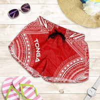 Tonga Women's Shorts - Polynesian Chief Flag Version - Polynesian Pride