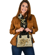 Personalized - Hawaii Turtle Polynesian Shoulder Handbag - Beige - Polynesian Pride