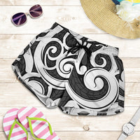 Polynesian Maori Ethnic Ornament Gray Women's Short - Polynesian Pride