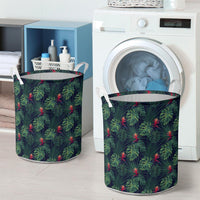 Tropical Monstera Leaf Green Hawaii Laundry Basket - Polynesian Pride