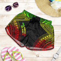 Marshall Islands Women's Shorts - Polynesian Chief Reggae Version - Polynesian Pride