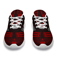 Guam Sport Sneakers - Polynesian Tattoo Red - Polynesian Pride