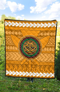 Hawaii Tiki Kanaka Polynesian - Premium Quilt AH - Polynesian Pride