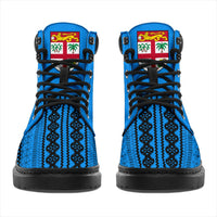 Fijian All - Season Boots - Tapa Pattern - Polynesian Pride