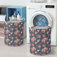 Tropical Butterfly Pink Hawaii Laundry Basket - Polynesian Pride