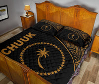 Chuuk Quilt Bed Set - Chuuk Flag Curve Version - Polynesian Pride