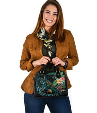 Tiki Polynesian Shoulder Handbag Turtle Hibiscus - Polynesian Pride