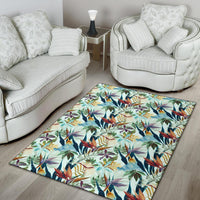 Tropical Flower, Plant And Leaf Pattern Rug - Polynesian Pride