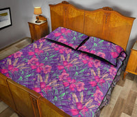 Hawaii Quilt Bed Set Tropical Hibiscus Purple AH - Polynesian Pride