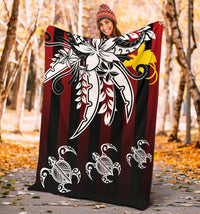 Papua New Guinea Premium Blanket - Vertical Stripes Style - Polynesian Pride