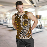 Pohnpei Custom Personalised Men Tank Top - Polynesian Boar Tusk - Polynesian Pride