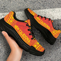 New Caledonia Chunky Sneakers - Polynesian Chief Flag Version - Polynesian Pride