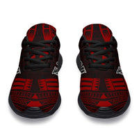 Nauru Sport Sneakers - Polynesian Tattoo Red - Polynesian Pride