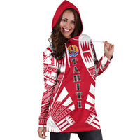 Tahiti Hoodie Dress - Polynesian Tattoo Flag - Polynesian Pride