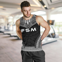 Federated States Of Micronesia Men's Tank Top - Polynesian Chief Black Version - Polynesian Pride
