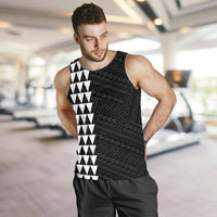 Hawaii Kakau Polynesian Anchor Map Men's Tank Top - White - Polynesian Pride