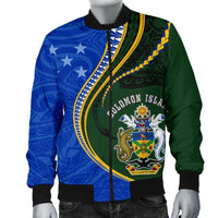Solomon Islands Men's Bomber Jacket Kanaloa Tatau Gen SI - Polynesian Pride