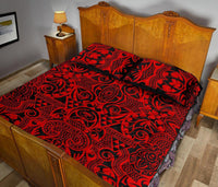 Hawaii Quilt Bed Set Polynesia Kakau Turtle AH - Polynesian Pride