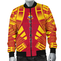 Kiribati Men Bomber Jackets - Polynesian Tattoo Flag - Polynesian Pride