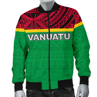 Vanuatu Men's Bomber Jacket - Polynesian Design - Polynesian Pride