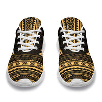 Niue Sporty Sneakers - Polynesian Chief Gold Version - Polynesian Pride
