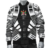 Fiji Men Bomber Jackets - Polynesian Tattoo Black - Polynesian Pride