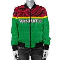 Vanuatu Women's Bomber Jacket - Polynesian Design - Polynesian Pride