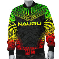 Nauru Polynesian Chief Men's Bomber Jacket - Reggae Version - Polynesian Pride