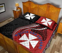 Wallis And Futuna Quilt Bed Set Kanaloa Tatau Gen WF - Polynesian Pride