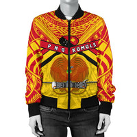 Papua New Guinea Rugby Women Bomber Jacket PNG - The Kumuls - Polynesian Pride