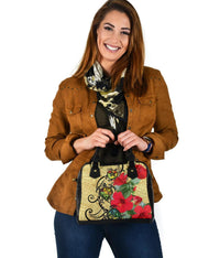 Hawaiian Marble Turtles Hibiscus Shoulder Handbag AH - Polynesian Pride