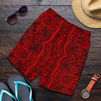Polynesian Symmetry Red Men's Short - Polynesian Pride