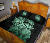 Guam Polynesian Quilt Bed Set - Green Latte Stone - Polynesian Pride